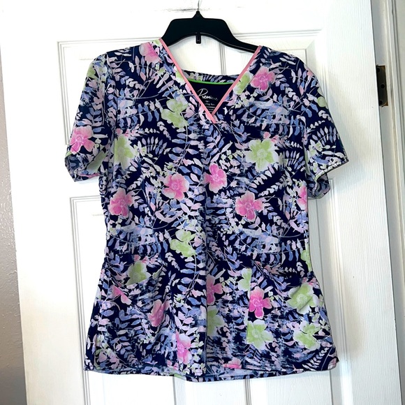 healing hands Tops - Healing Hands flower scrub top